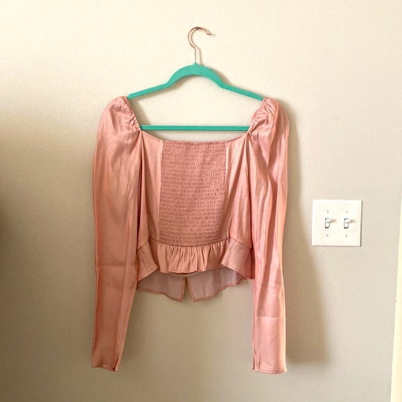 Good American size 2 silk blouse - Picture 3 of 3